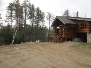 Ely Minnesota Lake home made of Log