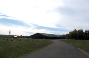 timber hall community building, huisman log homes ely