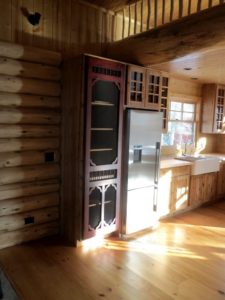 red, distressed, victorian, screen, pantry, door, huisman, ely, mn