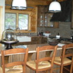 Kitchen granite, farm sink