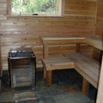 Cedar Sauna in basement