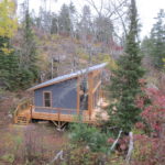 Island cabin, fall colors