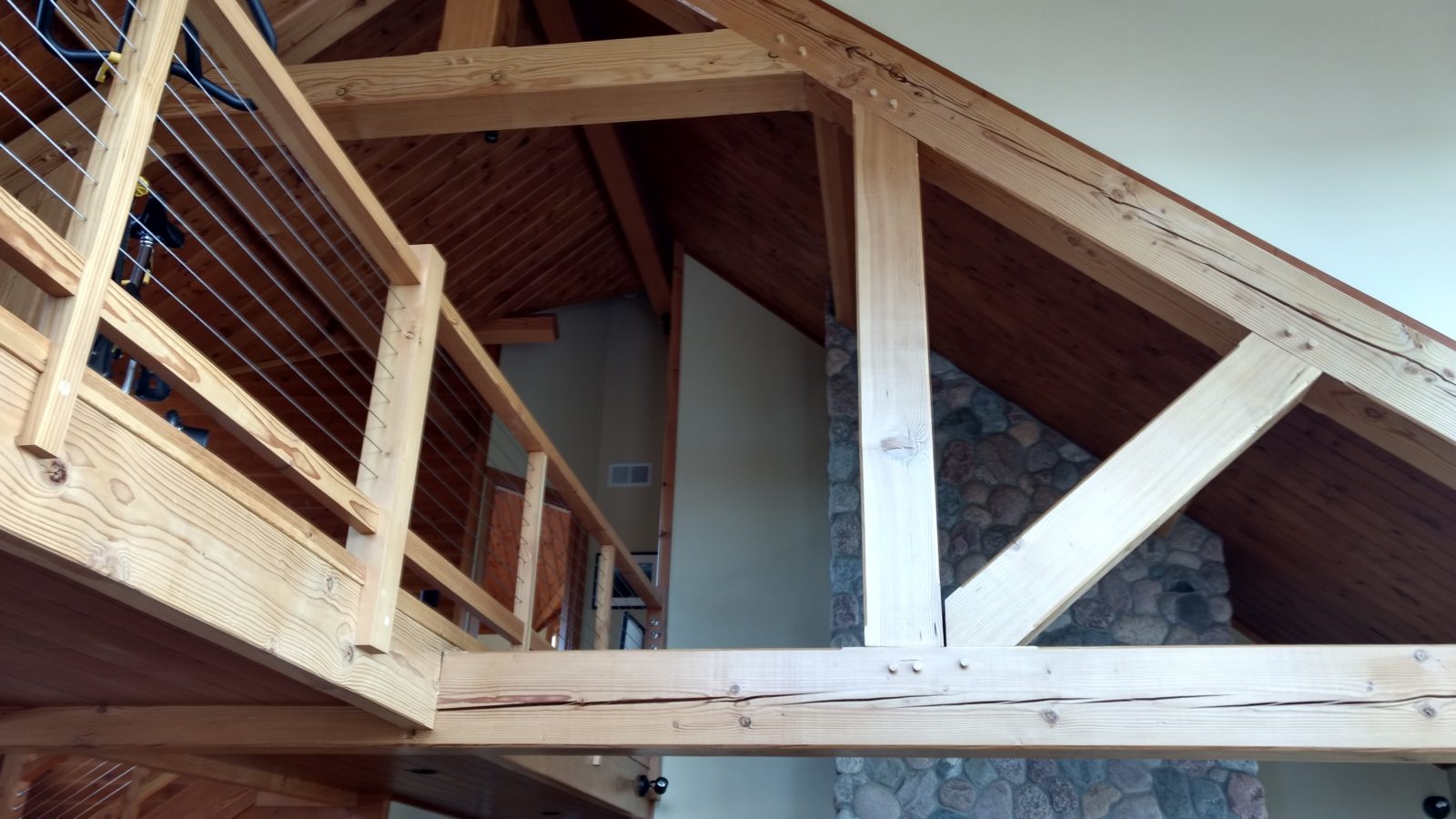 Timber Frame Home, Dark LP Siding and Marvin Wineberry Windows ...