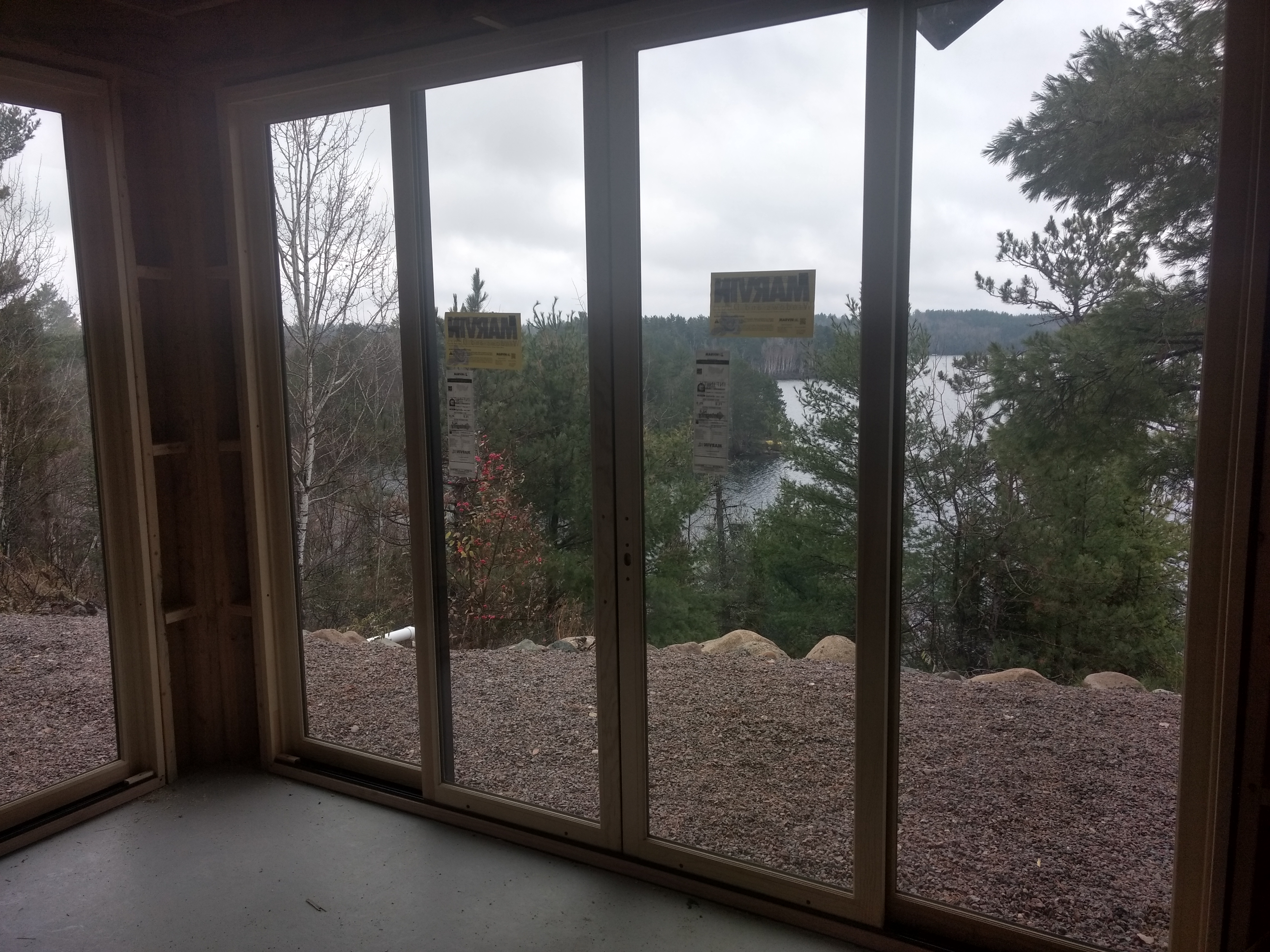 Sunroom view to lake