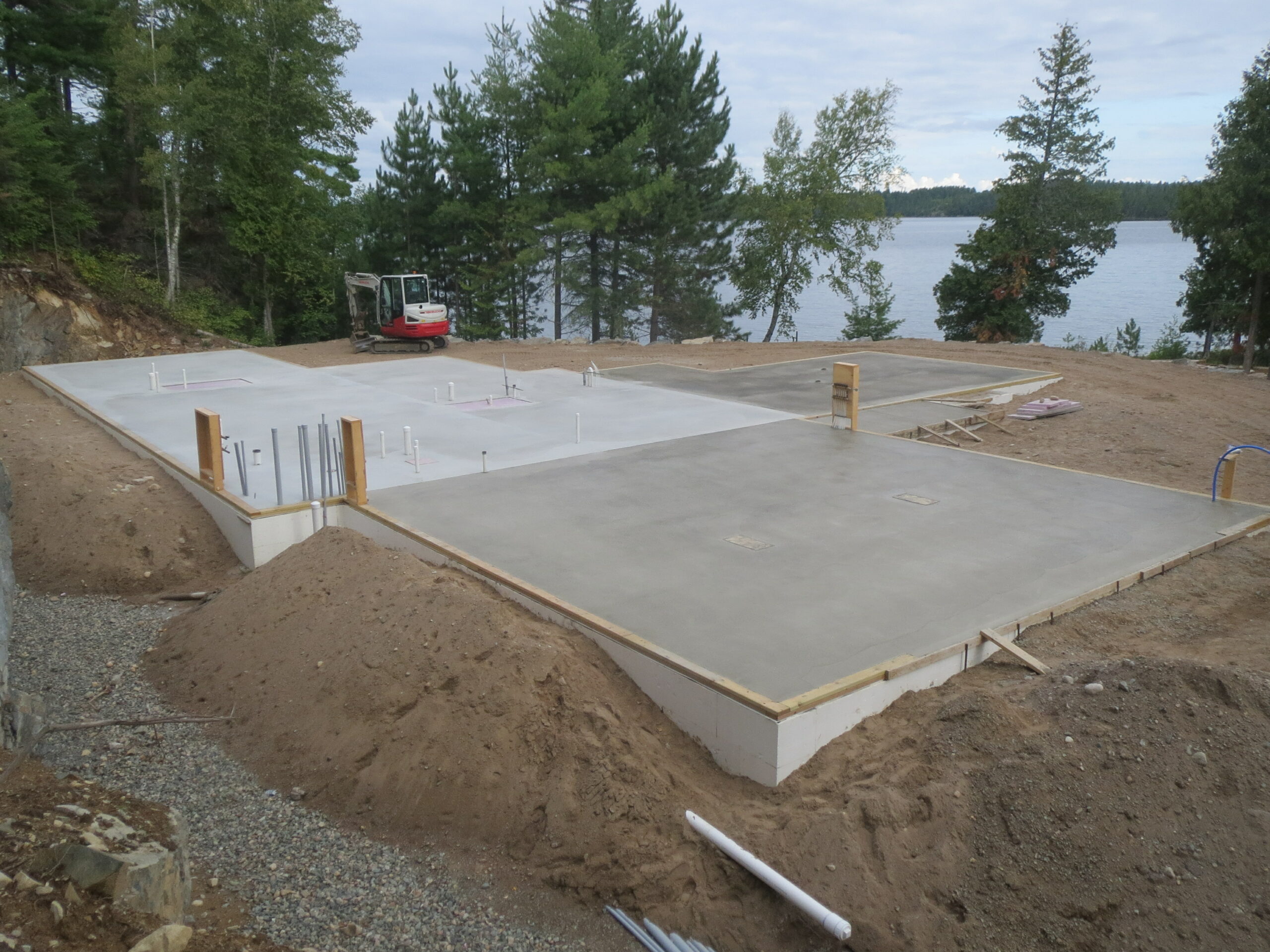 Slab done, custom home by Huisman Concepts,