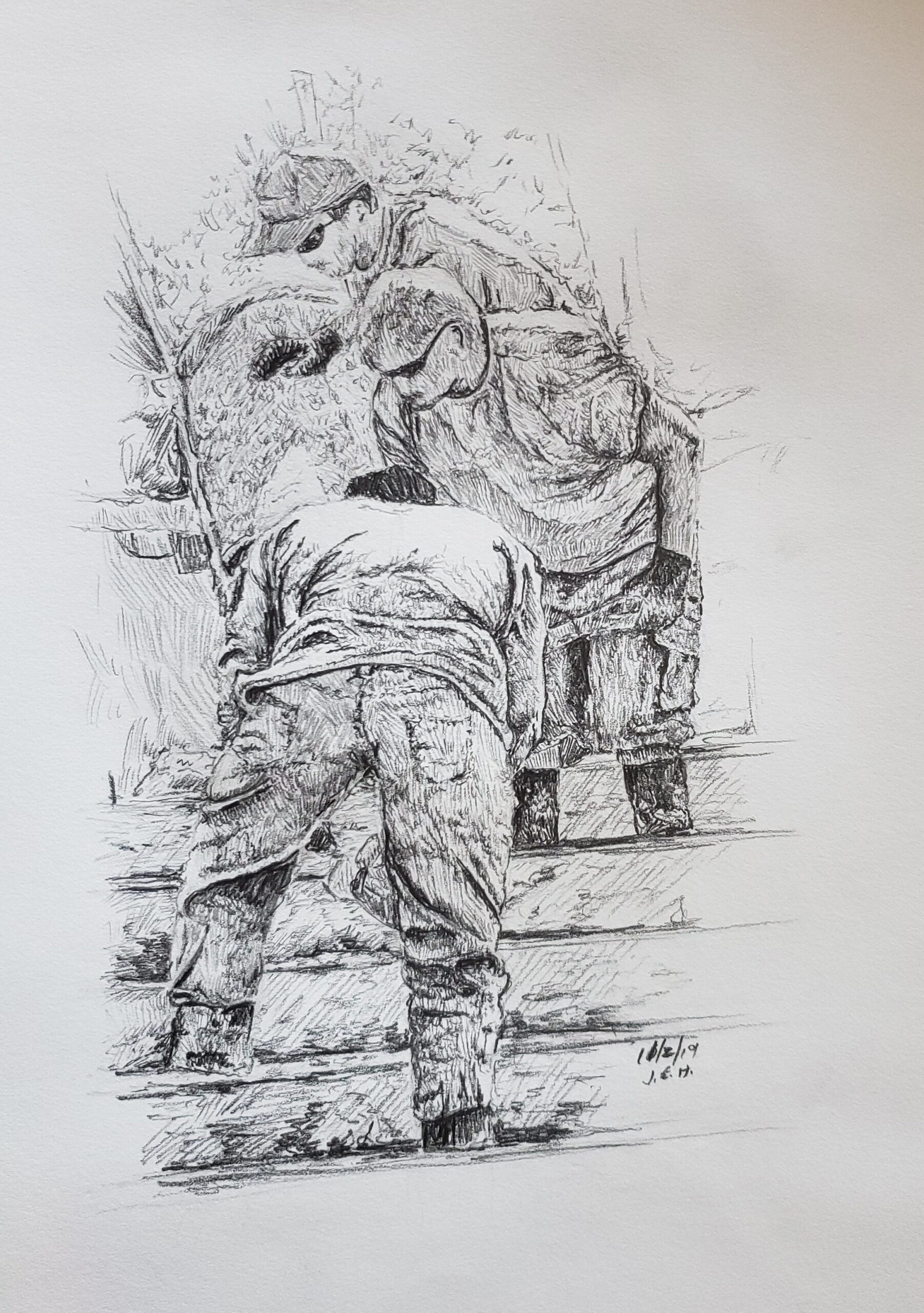 Pencil sketch by John Huisman