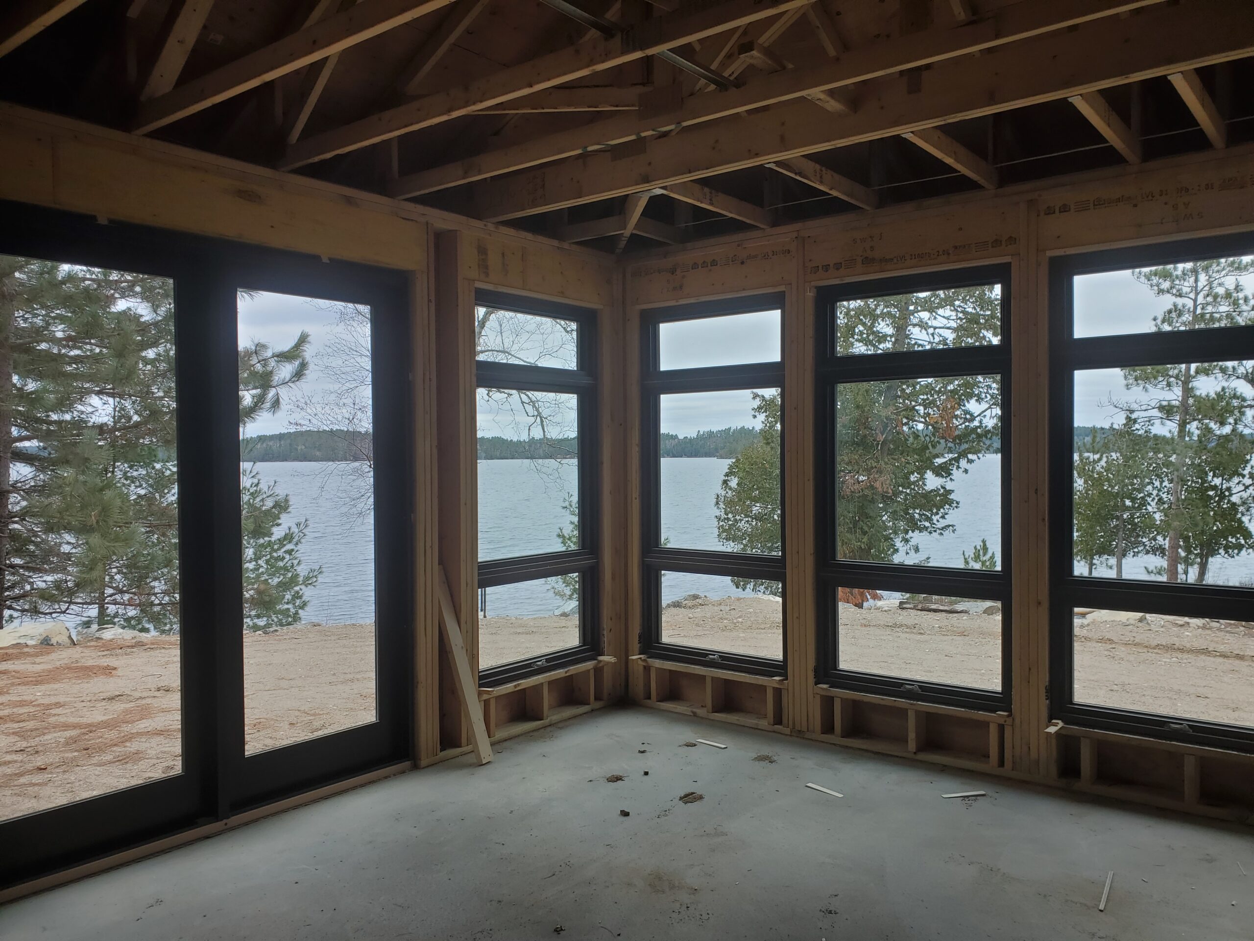 Custom Home by Huisman Concepts, Marvin windows looking out to the lake