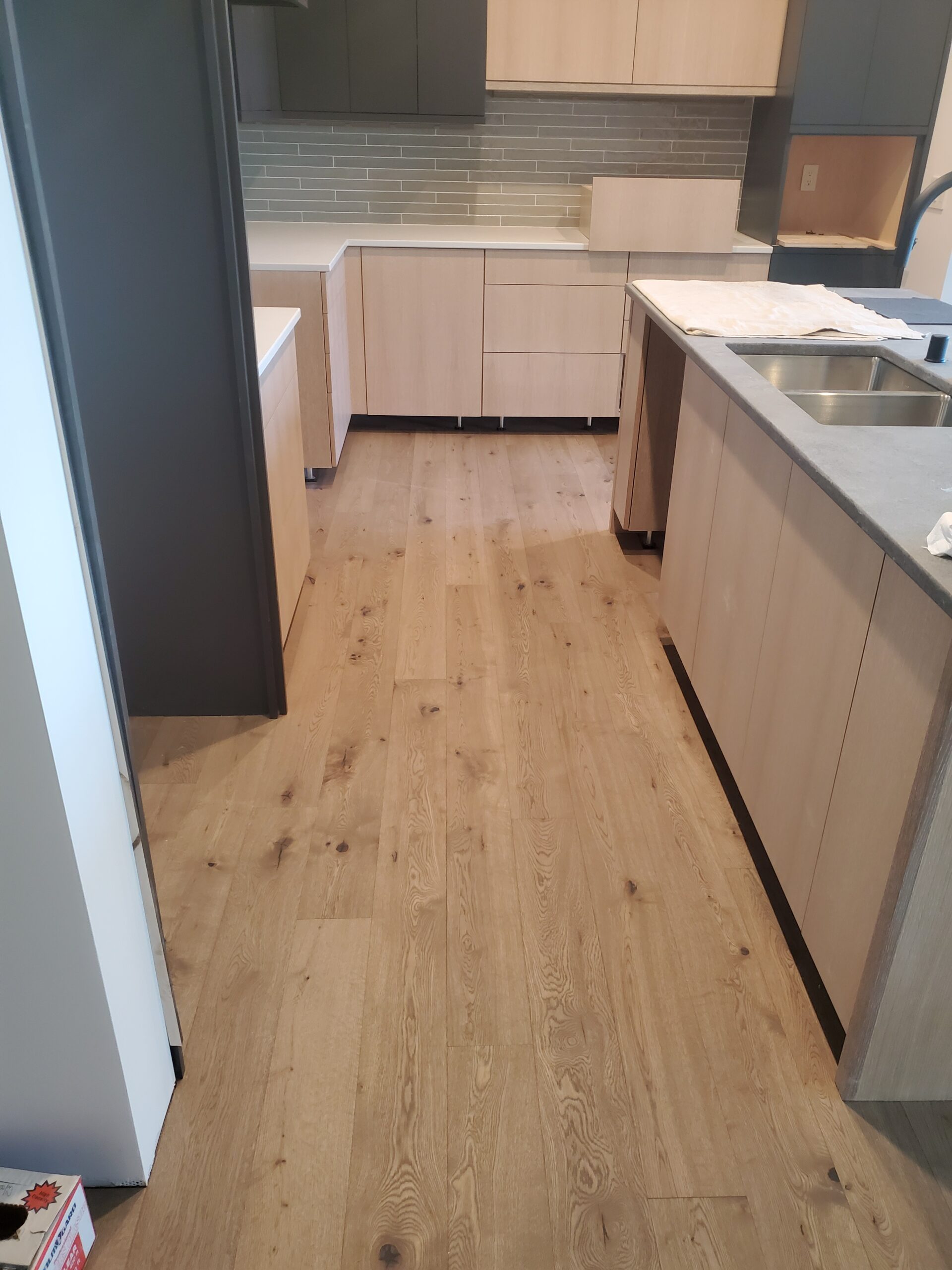 Hardwood flooring in Kitchen